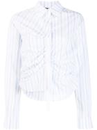 Mcq Alexander Mcqueen Ruched Shirt - Blue