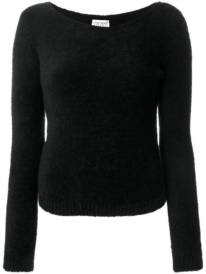Twin-set Textured Knit Jumper - Black