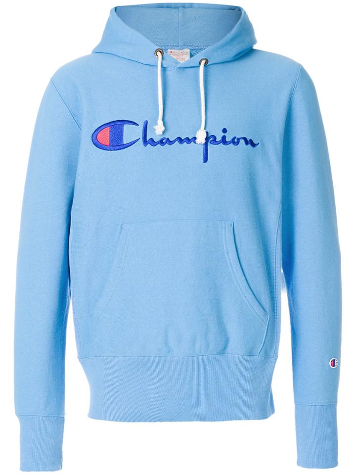 Champion Champion Print Hoodie - Blue