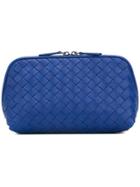 Bottega Veneta Intrecciato Make Up Bag - Blue