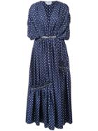 Gabriela Hearst Winston Polka Dot Dress - Blue