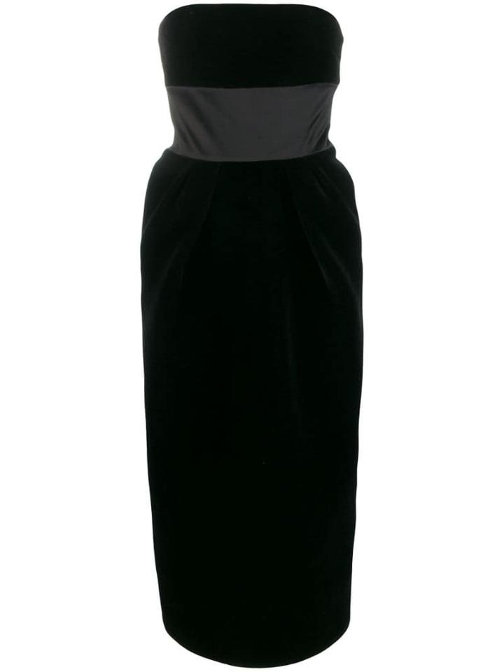 David Koma Sleeveless Midi Dress - Black