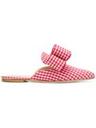 Polly Plume Joe Le Taxi Betty Bow Mules - Red