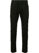 Daniel Patrick Ripped Knee Slim Fit Jeans, Men's, Size: 28, Black, Cotton/spandex/elastane