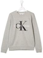 Calvin Klein Kids Logo Jumper - Grey