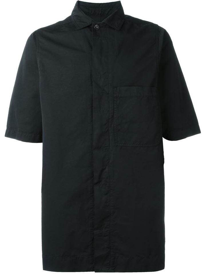 Rick Owens Drkshdw Hidden Fly Shortsleeved Shirt