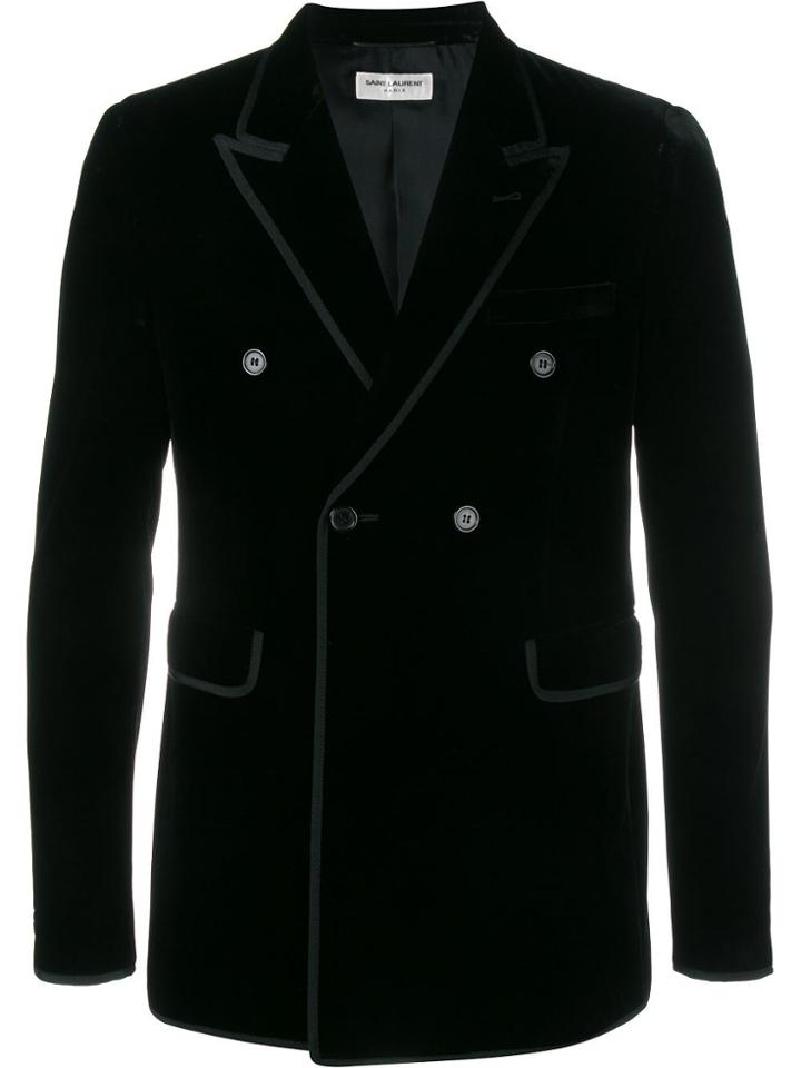 Saint Laurent Double Breasted Blazer - Black