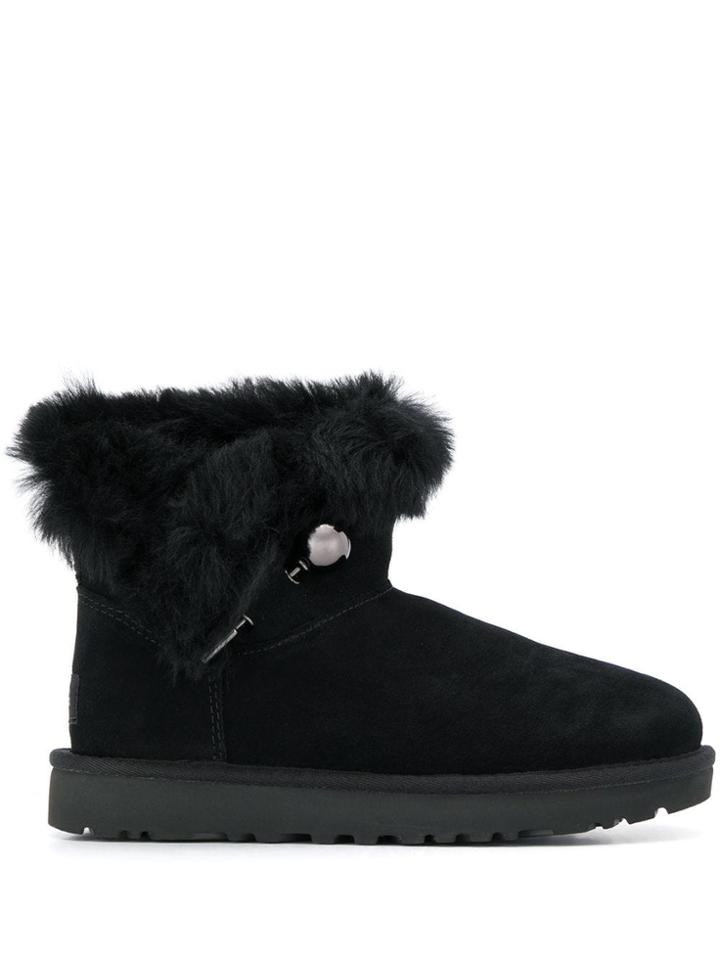 Ugg Australia Fluff Pin Boots - Black