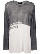 Enfants Riches Déprimés Two-tone Jumper - White