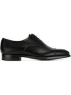 Crockett & Jones Classic Oxford Shoes, Men's, Size: 7.5, Black, Leather