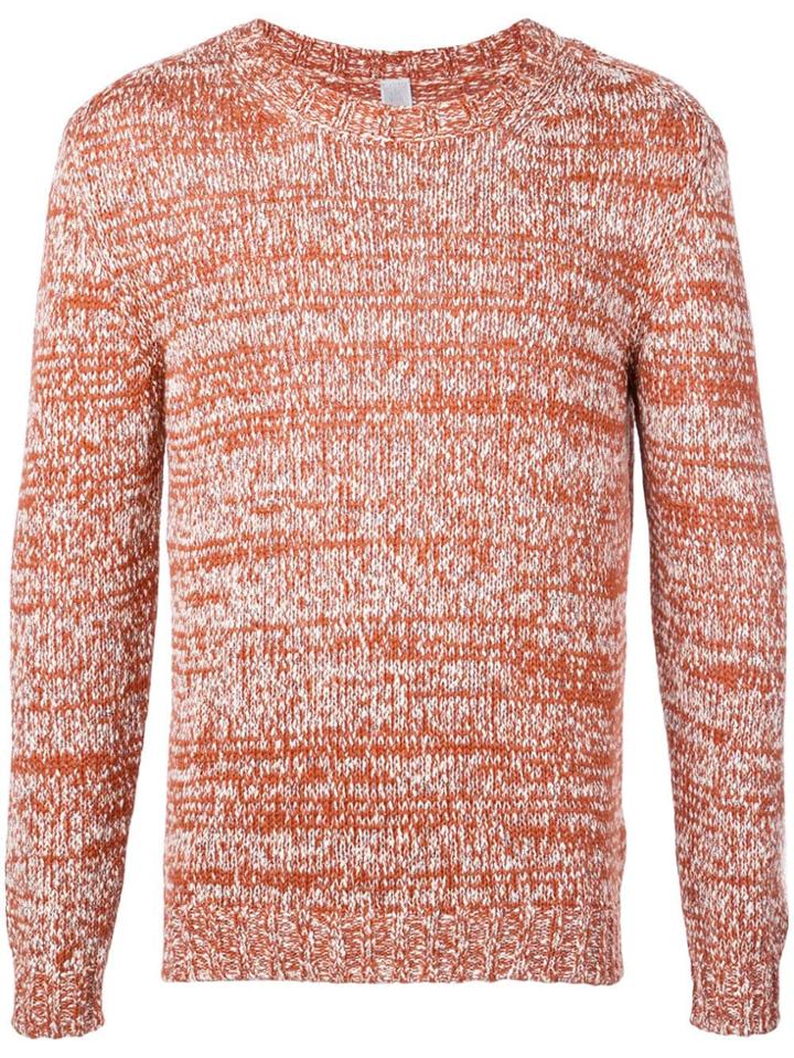 Eleventy Crew Neck Jumper - Orange