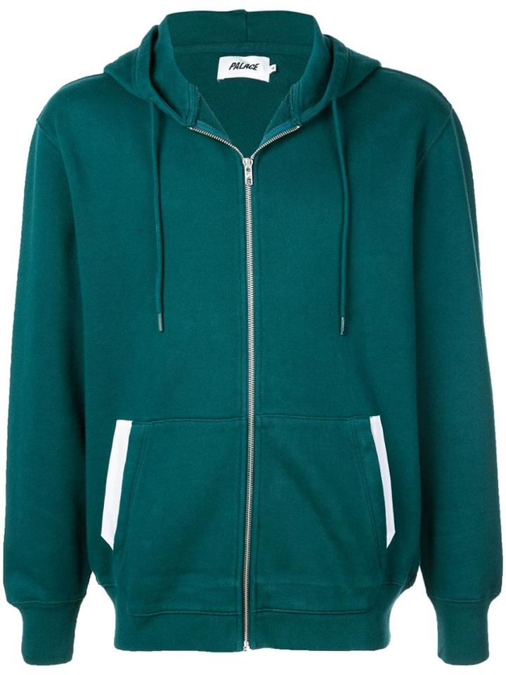 Palace Branded Zip Hoodie - Green