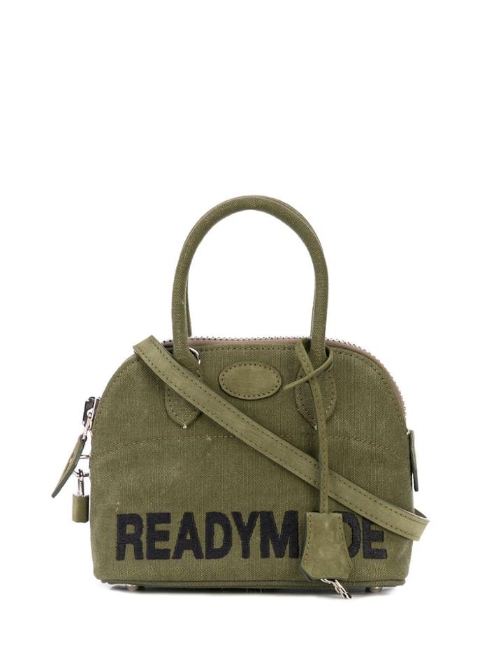 Readymade Contrast Logo Tote - Green
