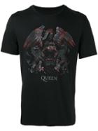 John Varvatos Queen Printed T-shirt, Men's, Size: Medium, Black, Cotton/modal