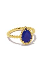 Boucheron 18kt Yellow Gold Serpent Bohème Lapis Lazuli Ring - Yg