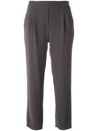 Steffen Schraut Loose-fit Cropped Trousers, Women's, Size: 38, Brown, Polyester