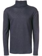 Majestic Filatures Roll-neck Fitted Sweater - Blue