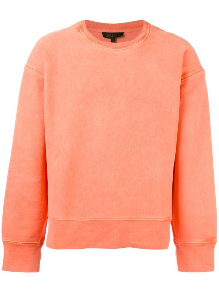 Yeezy Classic Sweatshirt, Men's, Size: Large, Yellow/orange, Cotton
