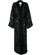 Mame Printed Kimono Jacket - Black