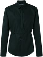 Chalayan Button Belt Shirt, Adult Unisex, Size: 46, Black, Cotton