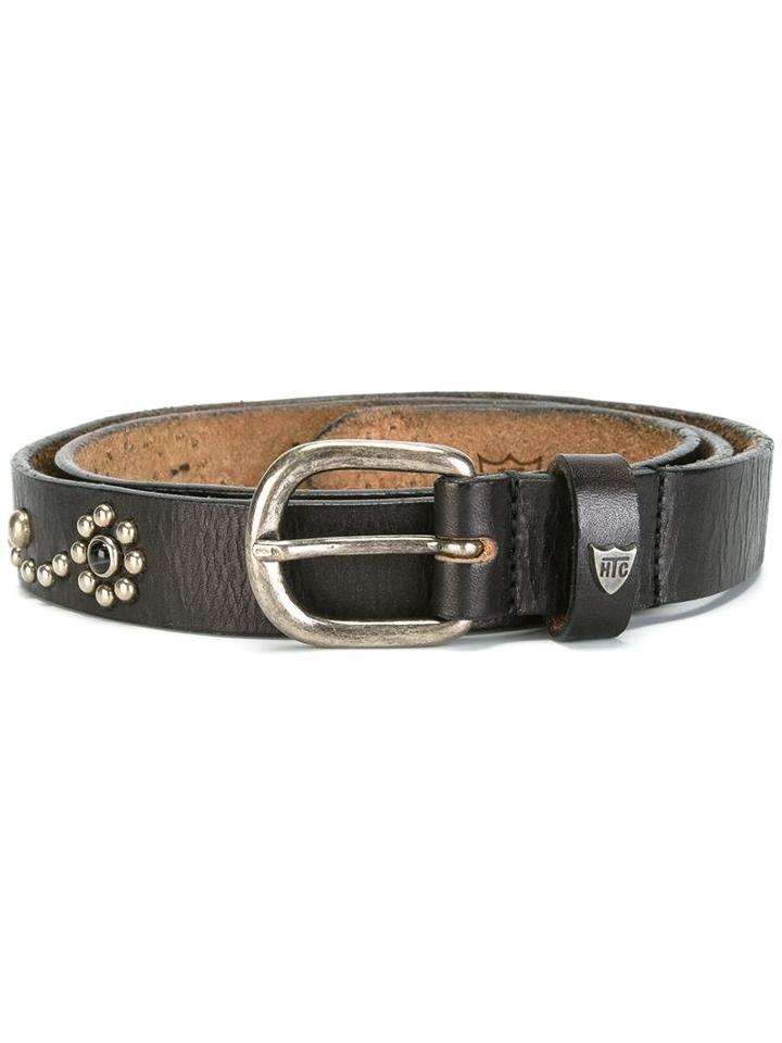 Htc Hollywood Trading Company Studded Belt, Men's, Size: 85, Black, Leather