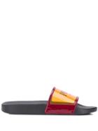 Emilio Pucci Logo Print Slides - Orange