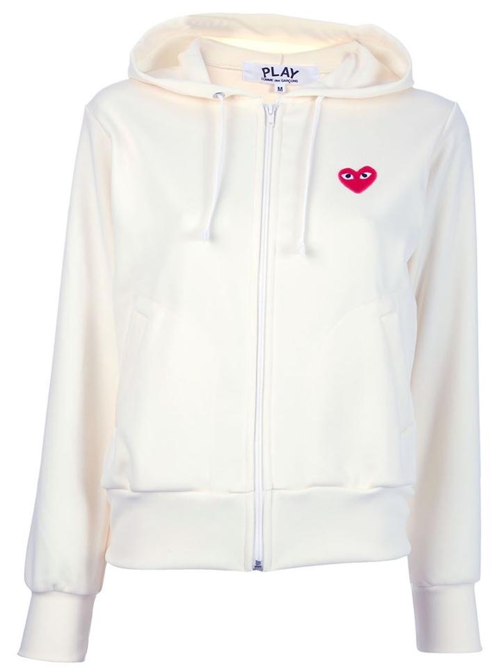 Comme Des Garçons Play 'red Play' Zipped Hoodie