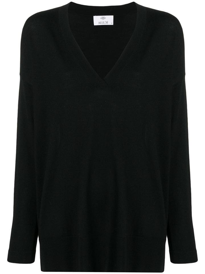Allude Loose-fit Jumper - Black