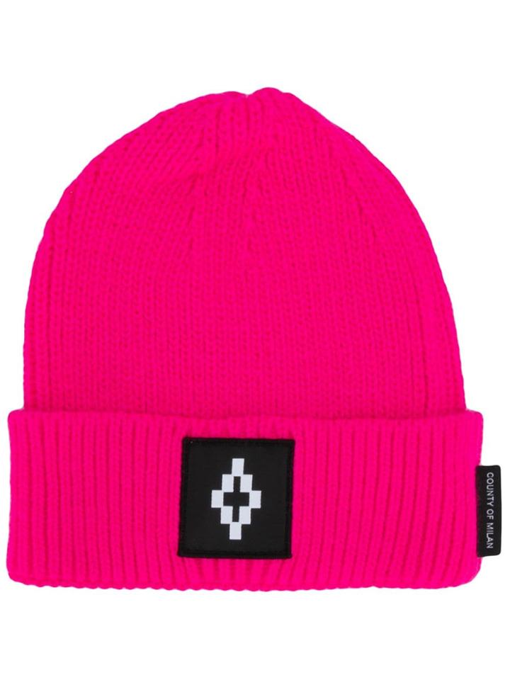 Marcelo Burlon County Of Milan Logo Beanie - 2801 Fuchsia