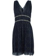 Isabel Marant Étoile 'balzan' Dress, Women's, Size: 36, Blue, Silk/viscose/cotton/polyester