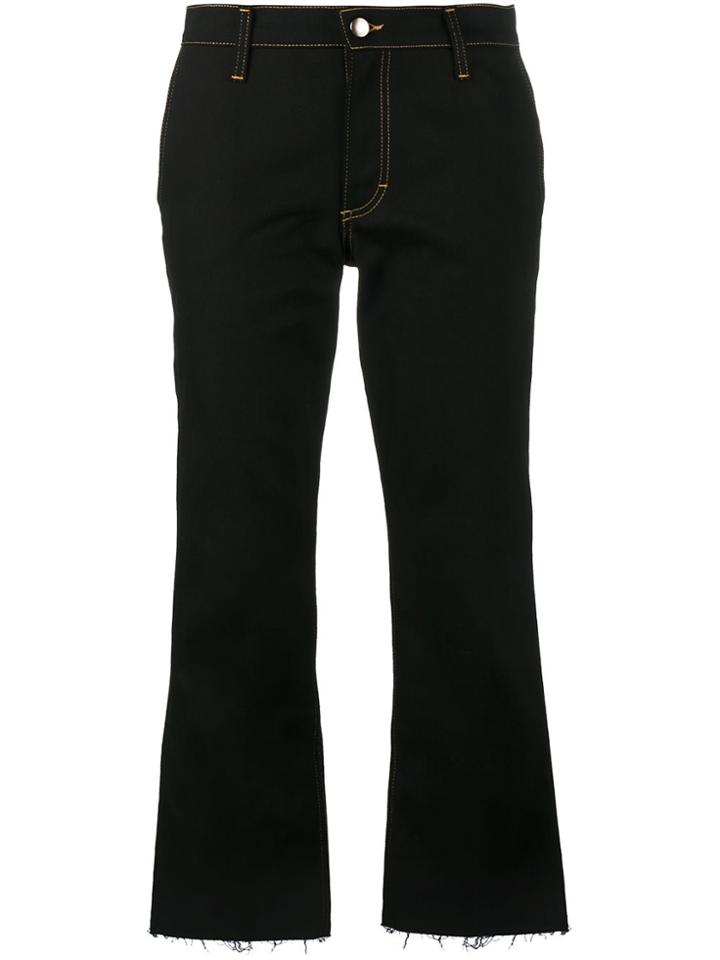 Jour/né Cropped Flared Jeans - Black