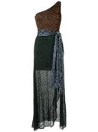 Cecilia Prado - Knit Long Dress - Women - Acrylic/lurex/viscose - P, Brown, Acrylic/lurex/viscose