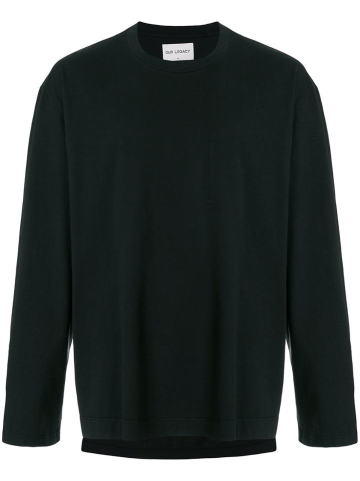 Our Legacy Patch Pocket Long Sleeve Top - Black