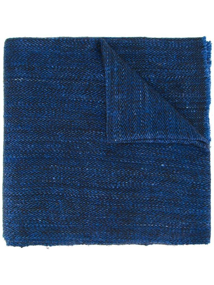 Denis Colomb 'ise' Scarf, Men's, Blue, Wool