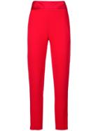 Michelle Mason Crepe Suiting Trousers - Red