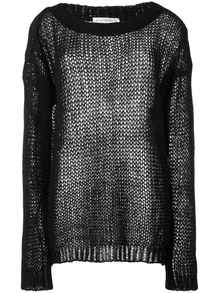 Faith Connexion Punk Jumper, Size: Large, Black, Mohair