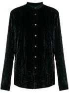 John Varvatos Mandarin Collar Shirt - Black