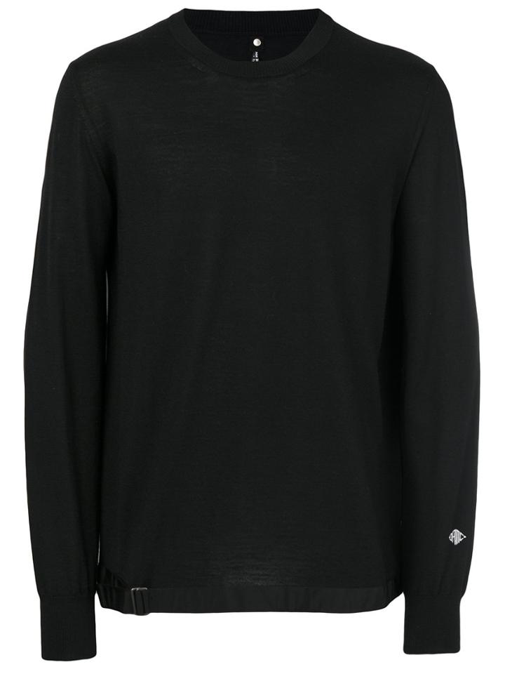 Oamc Buckled Hem Sweater - Black
