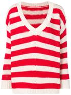 Ermanno Ermanno Striped Sweater - Red