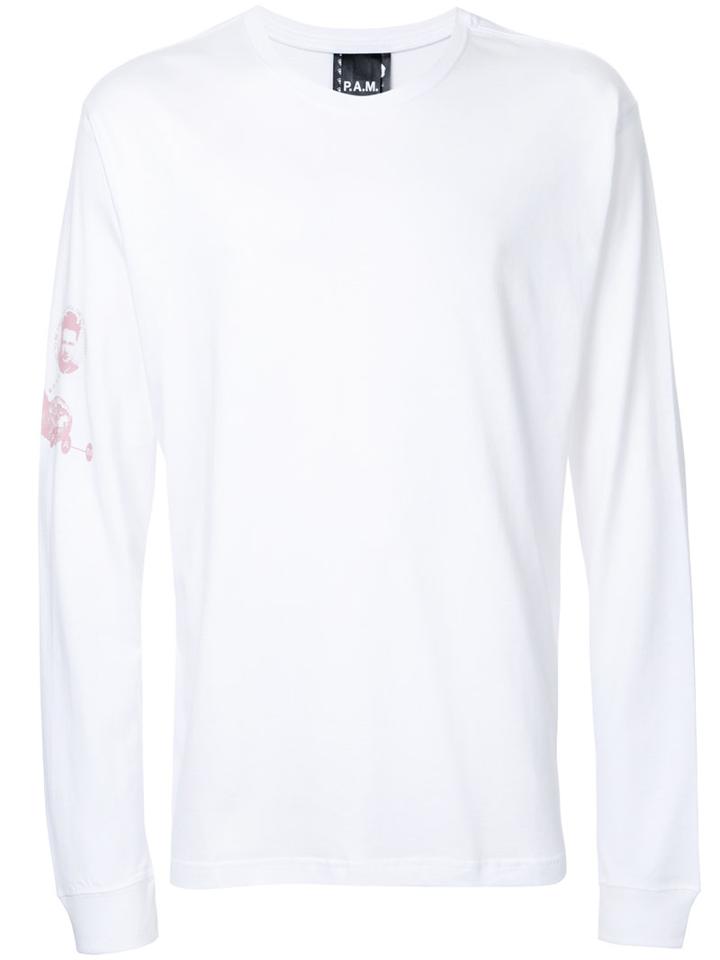 P.a.m. - Printed T-shirt - Men - Cotton - L, White, Cotton