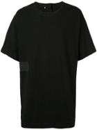 Ziggy Chen Panelled T-shirt, Men's, Size: 52, Black, Cotton