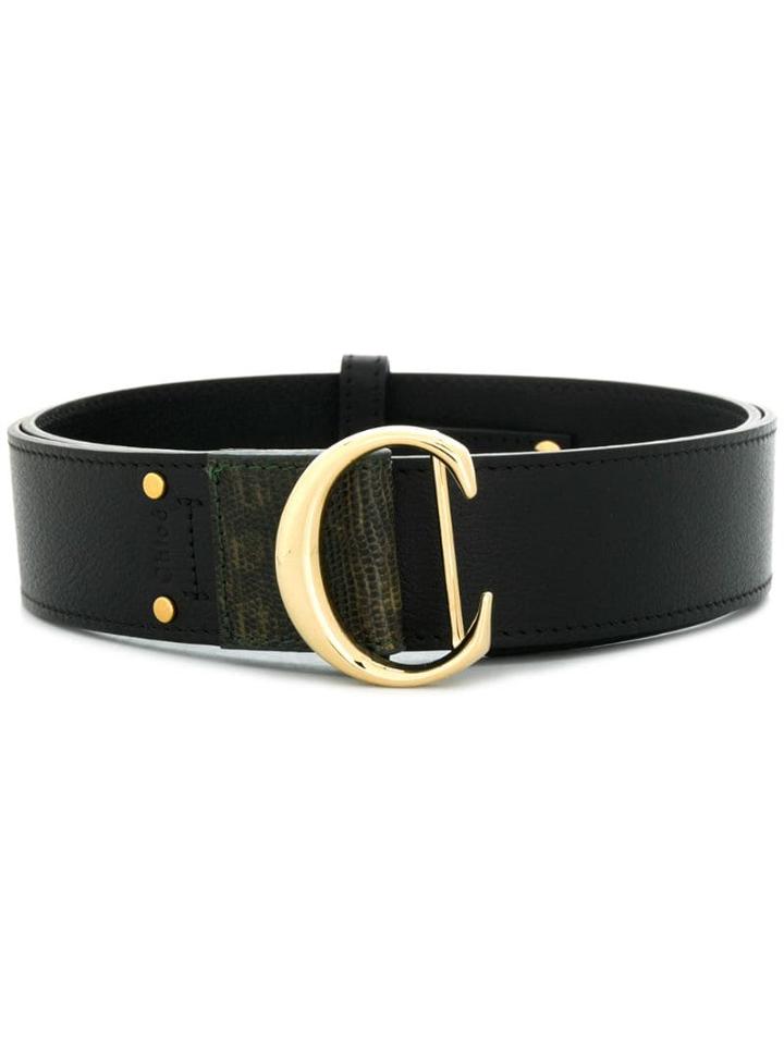 Chloé Ceinture Buckled Belt - Black