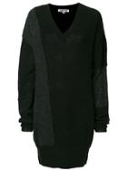 Mcq Alexander Mcqueen Patchwork Jumper Dress - Black