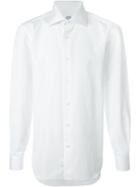 Barba Classic Collar Shirt, Men's, Size: 44, White, Cotton