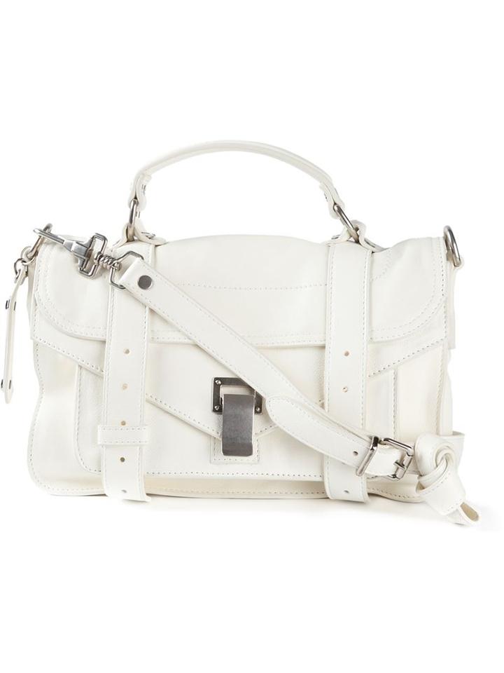 Proenza Schouler Tiny Ps1 Satchel, Women's, White, Calf Leather