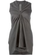 Rick Owens V-neck Tank Top, Women's, Size: 42, Grey, Cotton
