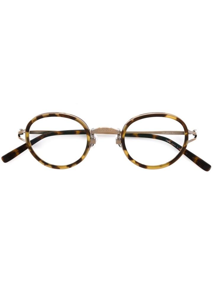 Matsuda '2835h' Glasses, Yellow/orange, Acetate/titanium