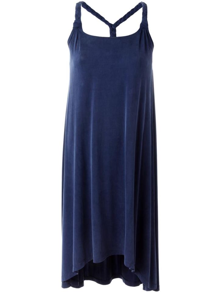 Heidi Klein Plait Back Dress, Women's, Size: Xl, Blue, Spandex/elastane/cupro