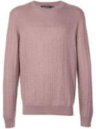 Ermenegildo Zegna Knitted Crew Neck Sweater - Pink