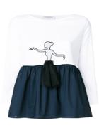 Vivetta Ballerina Peplum Top - White